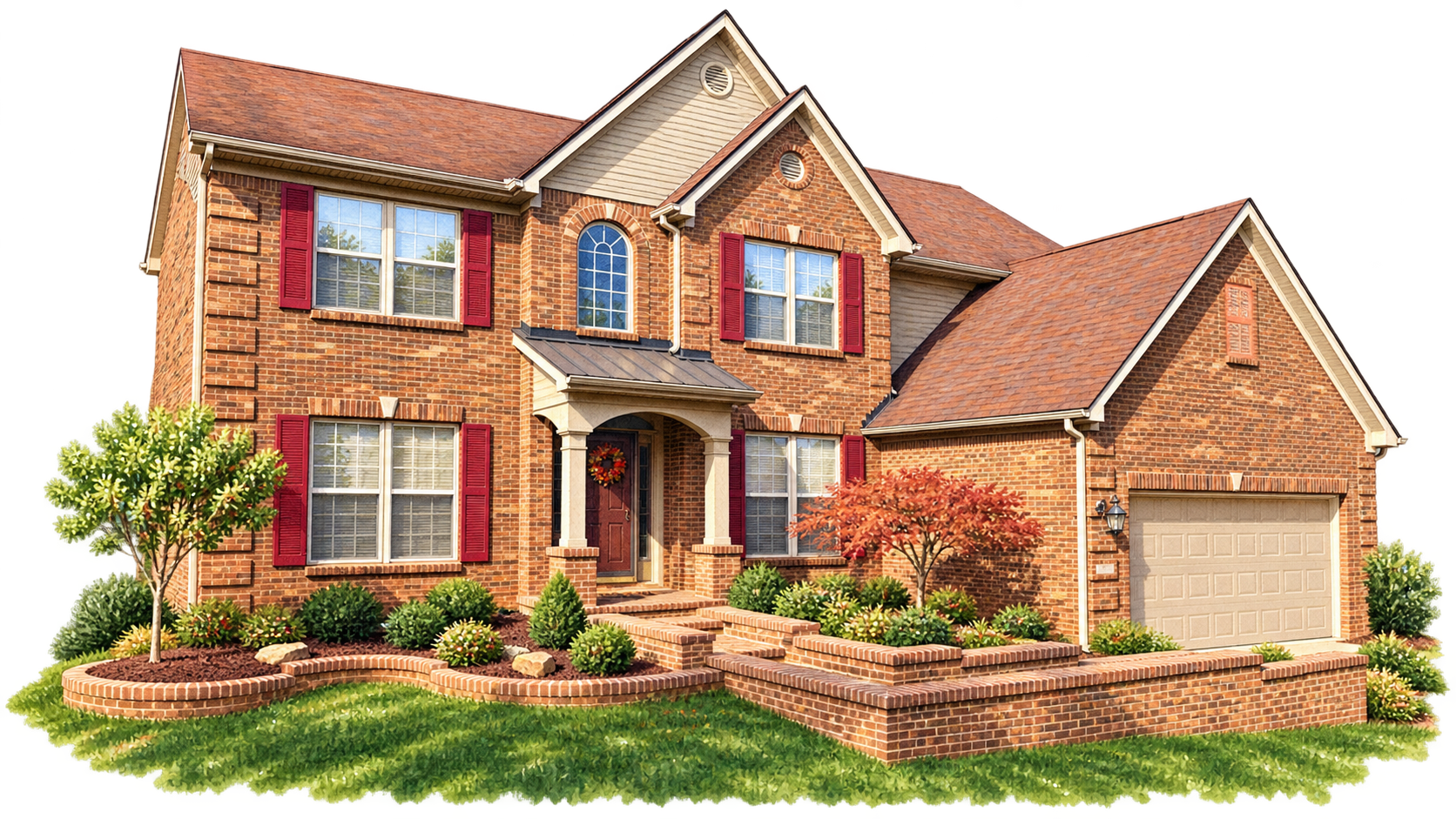 Illustrated view of the Dogwood Trace home exterior